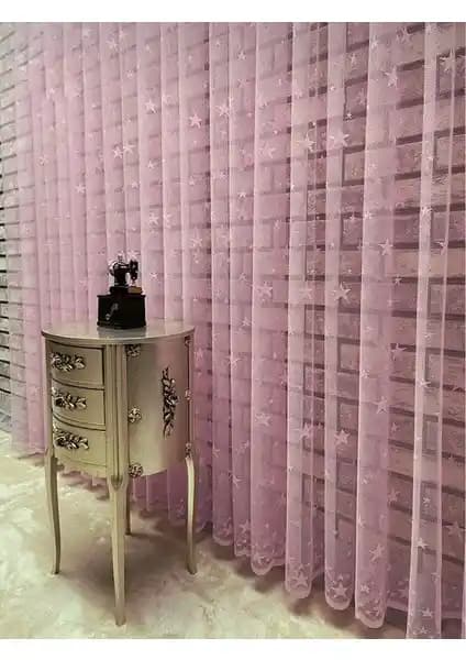 Alena Home Çocuk Odası Pembe Tül Perde Estetik ve Fonksiyonellik Bir Arada