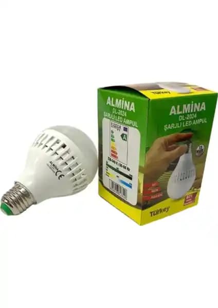 Almina Şarjlı LED Ampül 15W DL-2025 Güçlü ve Enerji Verimli Aydınlatma Çözümü
