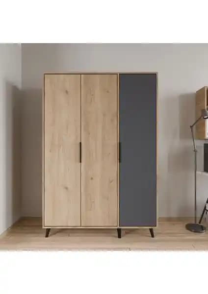 Alonex Mobilya Aden 3 Kapaklı Gardrop: Modern Tasarım ve Geniş Depolama Alanı