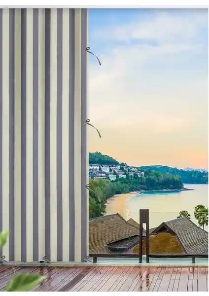 Altın Pamuk Balkon Perdesi: Estetik ve Fonksiyonellik Sunan Dayanıklı Dış Mekan Perdeleri