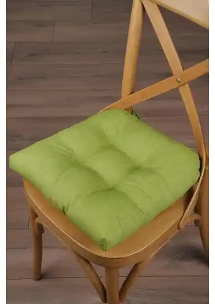 Altınpamuk Lina Yeşil Pofidik Sandalye Minderi: Şık ve Konforlu Dekoratif Oturma Aksesuarı