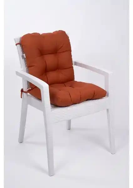 Altınpamuk Neva Kiremit Pofidik Sandalye Minderi: Estetik ve Konfor Sunan Dayanıklı Oturma Aksesuarı