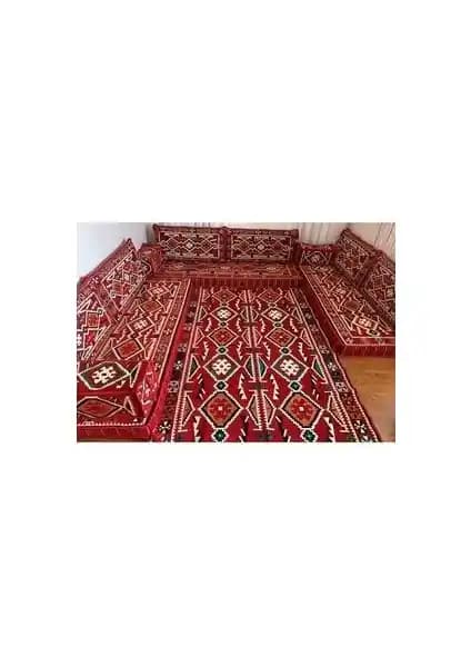 Anadolu Desenli Coton Şark Köşesi Minderleri ile Evinize Şıklık ve Konfor Katın