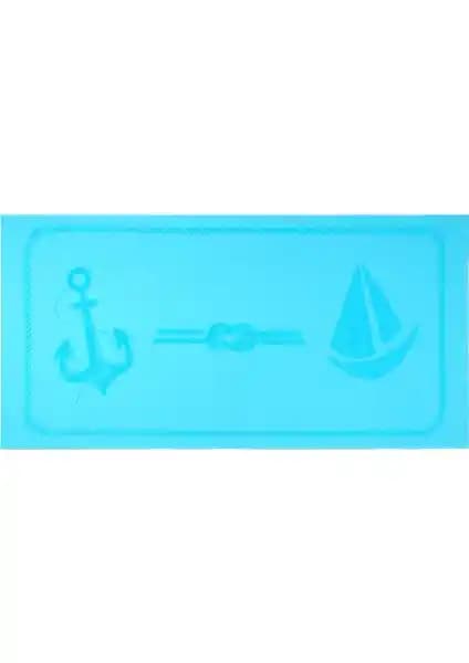 Anemoss Yelken Plaj Havlusu - Şık ve Fonksiyonel Marin Temalı Yaz Aksesuarı
