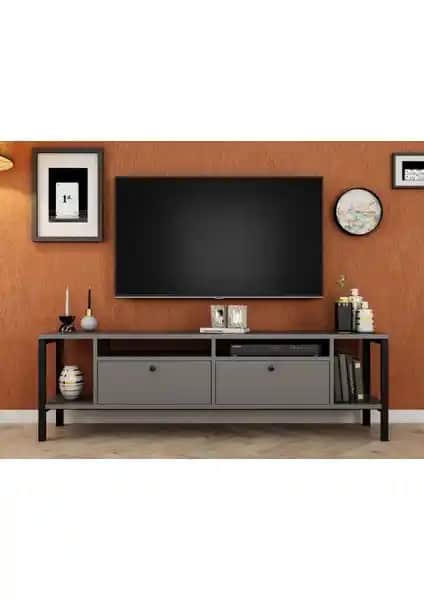Ankara Mobilya Alaluna Metal Ayaklı Antrasit 160 cm TV Ünitesi Detaylı İnceleme ve Kullanıcı Yorumları