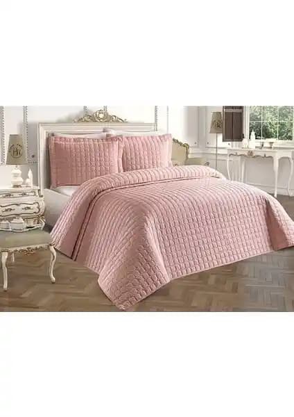 Armes Hayal Çift Kişilik Pudra Yatak Örtüsü Estetik ve Konfor Sunan Tasarım