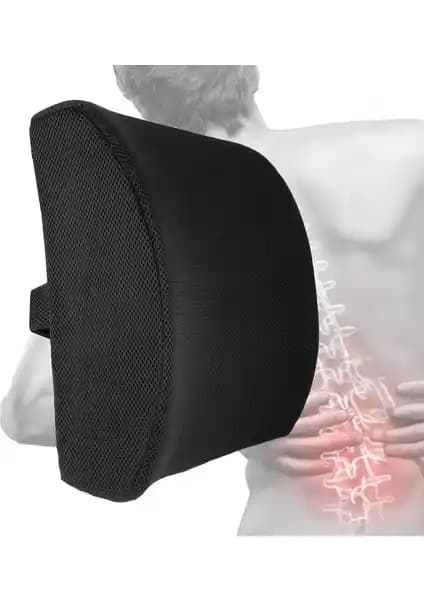 Arnee Visco Ortopedik Bel Destek Yastığı Ofis ve Araç Kullanımı İçin Gelişmiş Konfor Sağlar