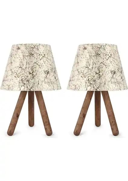 Art&Gift North Home Ahşap Ayaklı Abajur: Modern ve Şık Aydınlatma Seçeneği