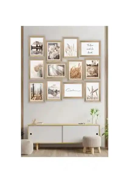 Artavessa 12 Parça MDF Tablo Seti Modern ve Şık Dekorasyon Çözümü