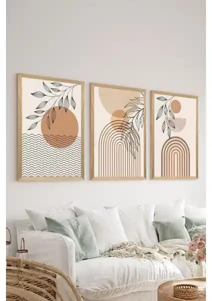 Artavessa 3 Parça MDF Tablo Seti Modern ve Şık Dekorasyon Unsuru