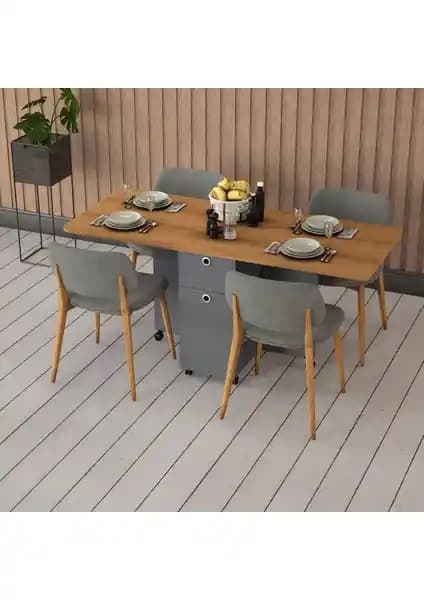 Asra Trend Katlanır Mutfak Masası: Modern ve Dayanıklı Tasarım Çözümü