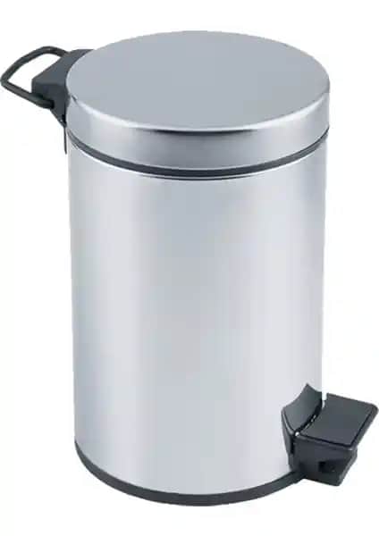 Atadan Paslanmaz Krom Pedallı Çöp Kovası 12 Lt Şık ve Dayanıklı Tasarım