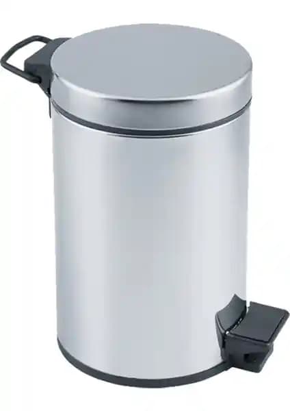 Atadan Paslanmaz Krom Pedallı Çöp Kovası 12 Lt Şık ve Dayanıklı Tasarım