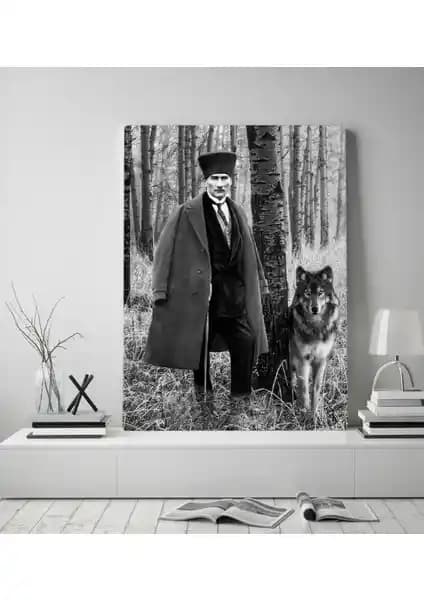 Atatürk Tasarımlı Kanvas Tablo: Estetik ve Anlamlı Bir Dekorasyon Seçeneği