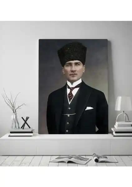 Atatürk Temalı 70x100 cm Kanvas Tablo Sanat ve Anlamın Modern Dekorasyondaki Yeri