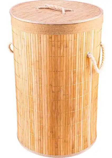 Bambum Linen Yuvarlak Çamaşır Sepeti: Estetik ve Dayanıklı Tasarım Özellikleri