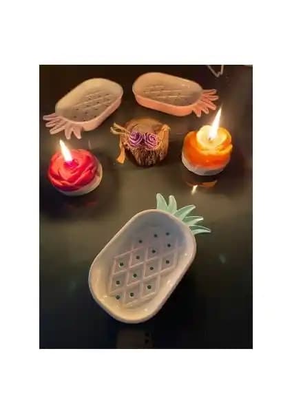 Bayram Tohum Home Future Ananas Sabunluk Modern ve Estetik Banyo Aksesuarı