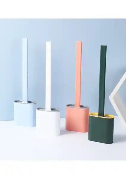 Baysa Tuvalet Fırçası ve Silikon Bükülebilir Fırça Seti ile Modern Banyolar İçin Temizlik Çözümü