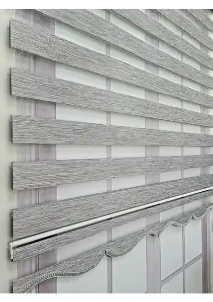 BBB Bambu Zebra Gri Perde MZ666: Modern ve Fonksiyonel Doğal Dekorasyon Seçeneği