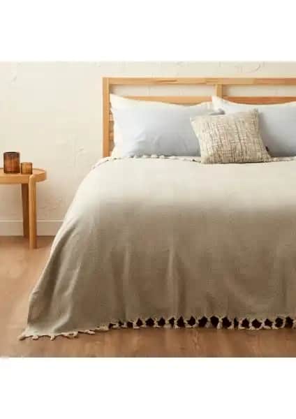 Bella Maison %100 Pamuk Nina Çift Kişilik Yatak Örtüsü Modern ve Dayanıklı Tasarım