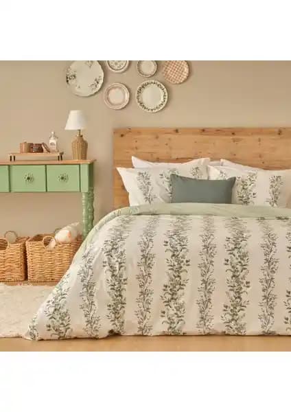 Bella Maison %100 Pamuk Ranforce Julia King Size Nevresim Seti Yatak Odası Şıklığı ve Konforu