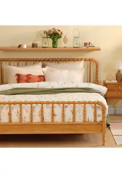 Bella Maison %100 Pamuk Saten Leora Çift Kişilik Nevresim Seti Şıklık ve Konforun Buluşması