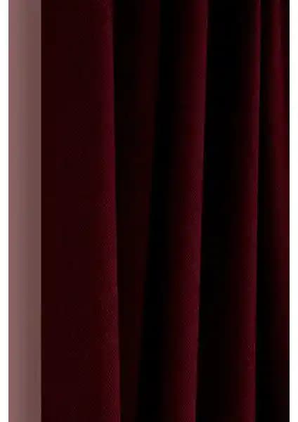 Belle Cose Country Tarz Hasır Termal Karartma Blackout Bordo Fon Perde Özellikleri ve Kullanım Avantajları