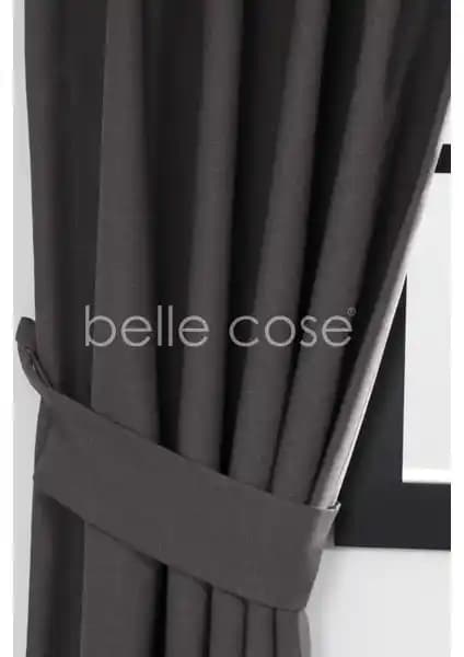 Belle Cose Keten Blackout Karartma Perde Vizon Renkli Yüksek Kalite ve Fonksiyonellik