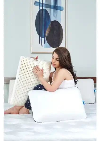 Bera Yatak Airlüks Hava Kanallı Visco Yastık Boyun Sağlığı ve Uyku Kalitesini Artırır