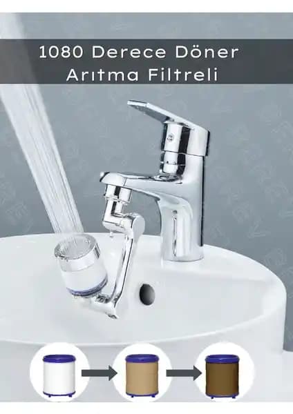 Berev 1080 Derece Dönebilen Filtreli Musluk Başlığı: Mutfakta Hijyen ve Kolaylık Sağlayan Ürün