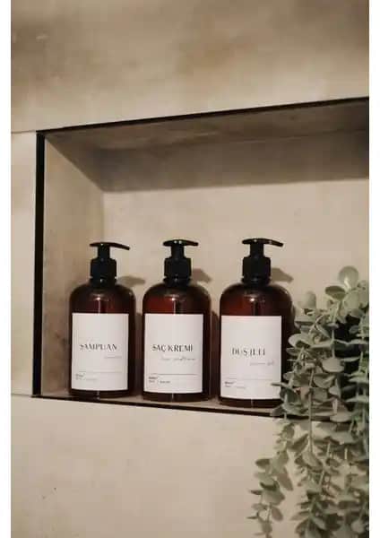 Berev 3'lü Banyo Seti: Modern ve Dayanıklı Şampuan, Duş Jeli ve Saç Kremi Paketi