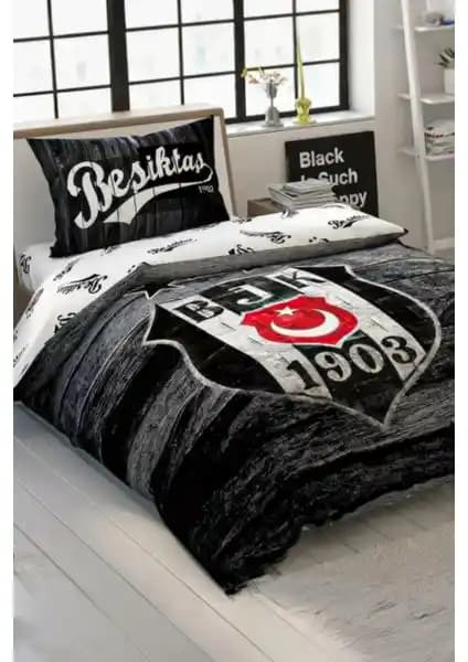 Beşiktaş Lisanslı Wooden Logo Tek Kişilik Nevresim Takımı Detayları ve Kullanıcı Yorumları