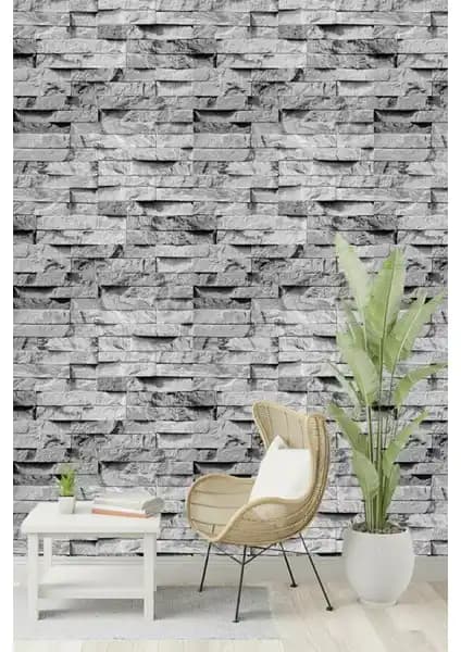 BienHome 5301 Taş Desen Gri Duvar Kağıdı: Modern ve Sağlıklı Dekorasyon Çözümü
