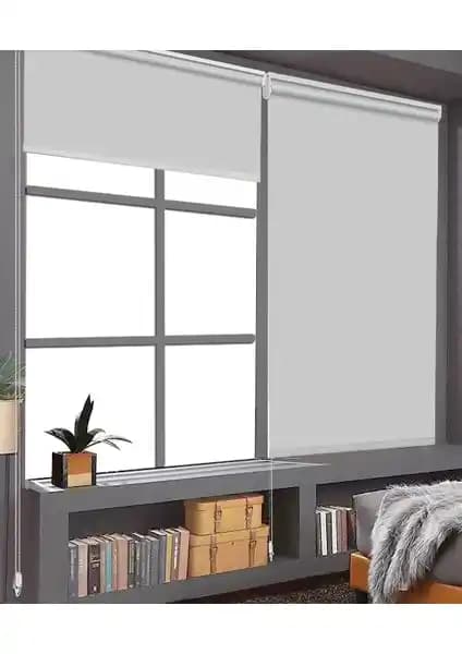 Binbir Perde Düz Gri Stor Perde: Modern ve Şık Dekorasyon Unsuru