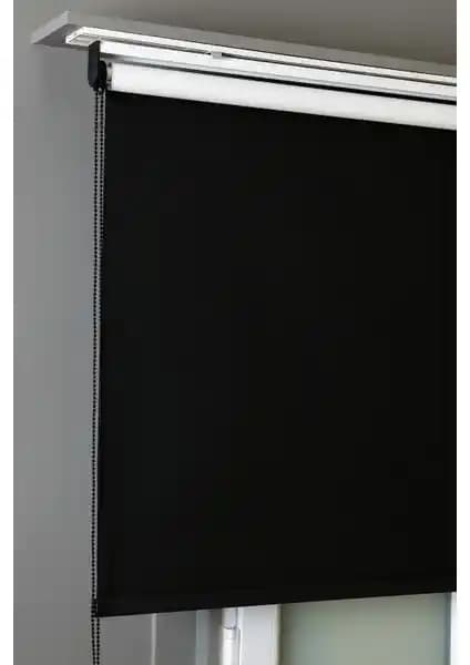 Bizden Perde Brillant Siyah Karartma Blackout Stor Perde Modern ve Dayanıklı Tasarım