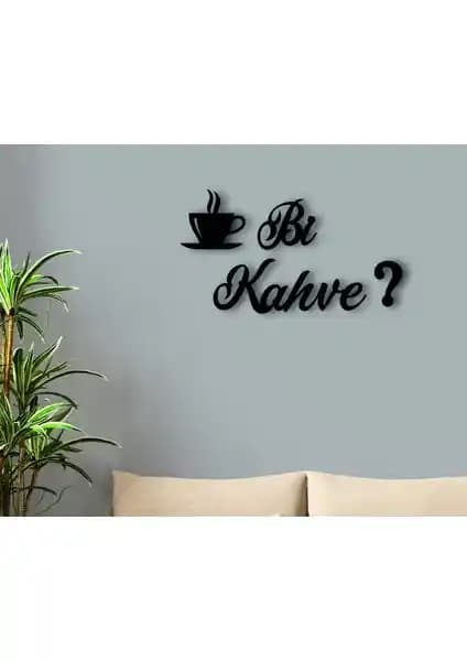 BK Bi Kahve Tasarımlı Ahşap Duvar Yazısı Modern ve Şık Dekoratif Seçenekler