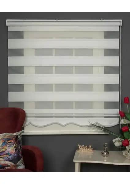 Blind-X Çizgili Simli Stor Zebra Perde: Modern ve Dayanıklı Tasarım Çözümü