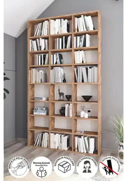 Bofigo Çok Raflı Kitaplık: Modern ve Şık Tasarımıyla Geniş Depolama Alanı