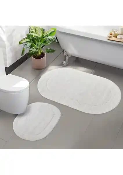 Bonny Home 2'li Rixos Krem Rengi Kaymaz Taban Banyo Paspası ve Halısı Seti İnceleme ve Özellikleri