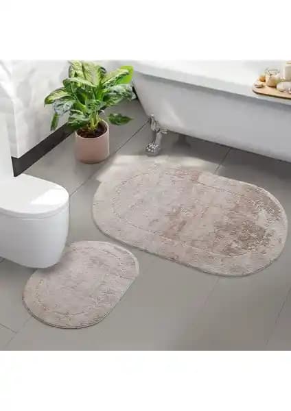 Bonny Home 2'li Rixos Vizon Banyo Paspası ve Halısı Seti Şıklık ve Fonksiyonellik Bir Arada