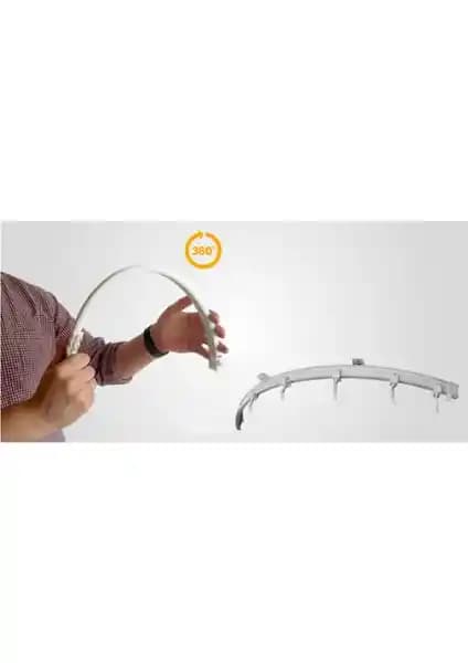 Boran Perde Esnek Korniş: Kavisli ve Çok Yönlü Perde Rayı Çözümü