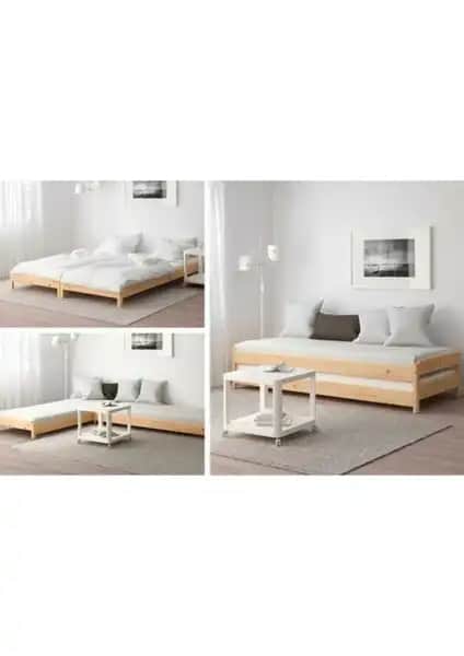 Brady Mobilya Litya Yavrulu Ahşap Karyola: Modern ve Doğal Tasarım ile Uzun Ömürlü Kullanım