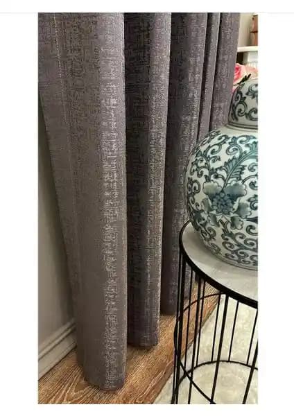 Brillant Elena Model Jakar Zemin Kendinden Desenli 1/2,5 Pile Fon Perde Tanıtımı ve Özellikleri