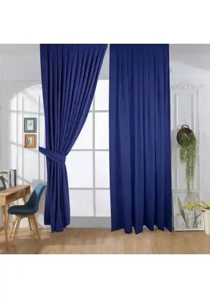 Brillant Panama Lacivert fon perde modern ve minimalist iç mekan dekorasyonuna uygun