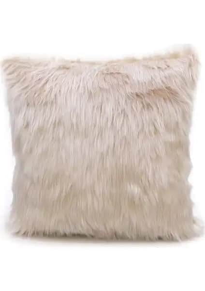 Cango Home Kemik Peluş Kırlent Kılıfı Modern ve Şık Ev Dekorasyonu İçin Uygun