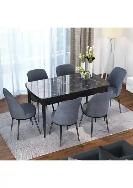 Canisa Concept Via Serisi Açılabilir Mutfak Masa Takımı Modern ve Dayanıklı Tasarım Özellikleriyle