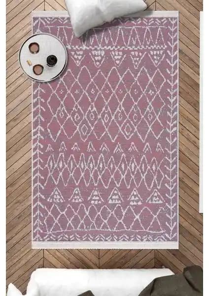 Caretta Home Saçaklı Çift Taraflı Mistik Desenli Dokuma Kilim: Estetik ve Fonksiyonellik Bir Arada