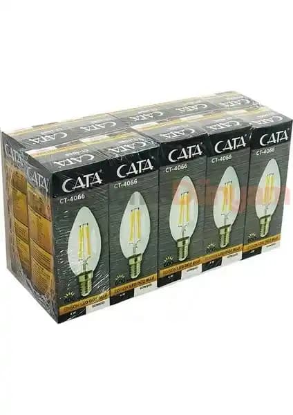 Cata 4W Flamanlı Şeffaf Led Buji Ampulü: Uzun Ömürlü ve Enerji Verimli Aydınlatma Çözümü