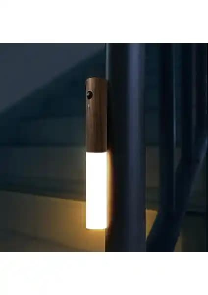 Cata Ahşap Renkli Aplik Şarjlı Mıknatıslı 60 Lümen Güneş Işığı ile Modern Aydınlatma Çözümü