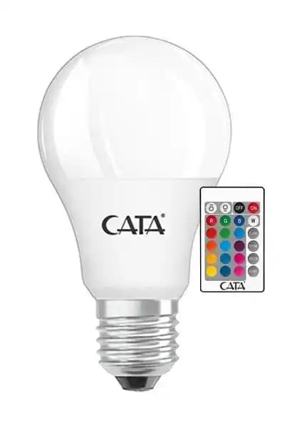 Cata LED Renk Değiştiren 9W E27 RGB Ampul Uzaktan Kumanda ile Modern Aydınlatma